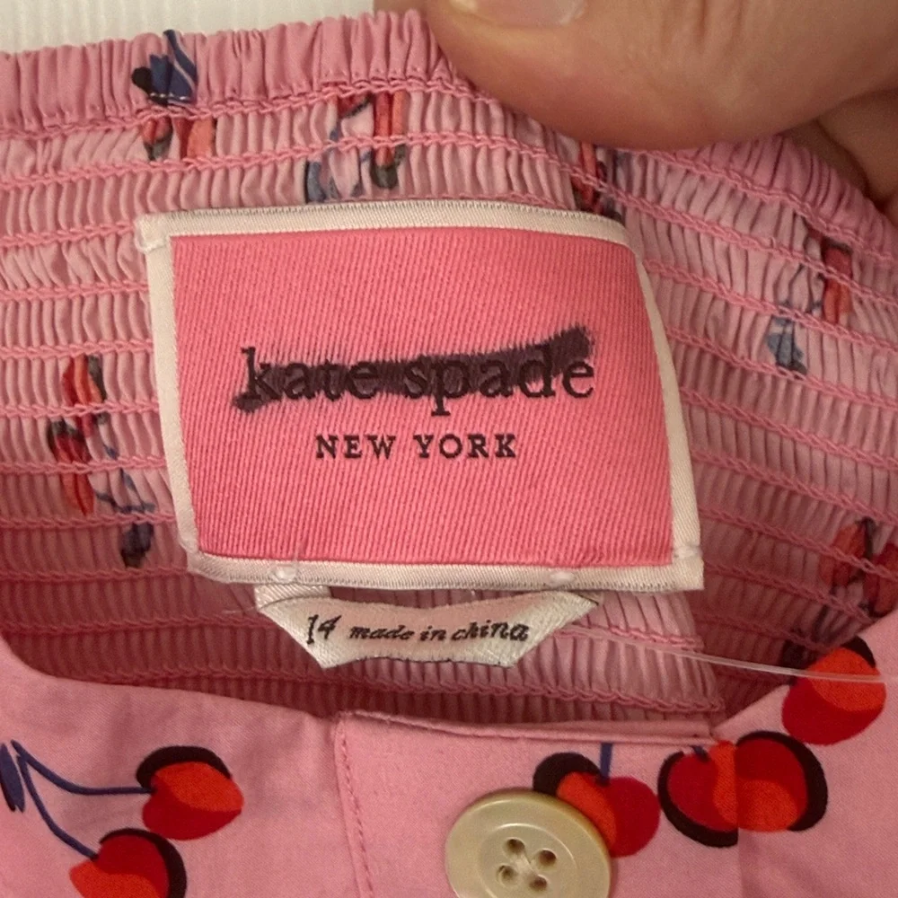 *NEW* Kate Spade‎ Cherry Toss Poplin Dress Size 14